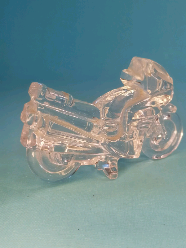 4,5inch Vintage Crystal motorcycle figure. 