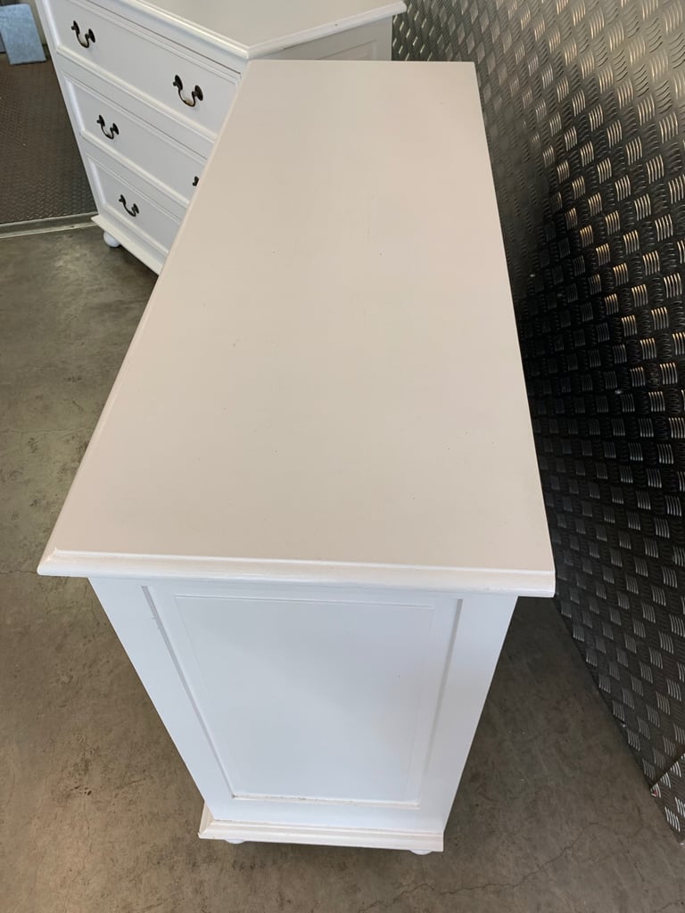 Oka Freestanding White Chest Of Drawers ( Pair )