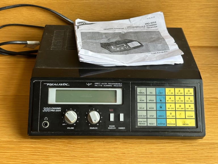 image for Realistic 300 Channel Pro 2004 Scanning Receiver See Description 