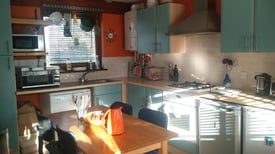 Sunny, single, room in modern, detached house.