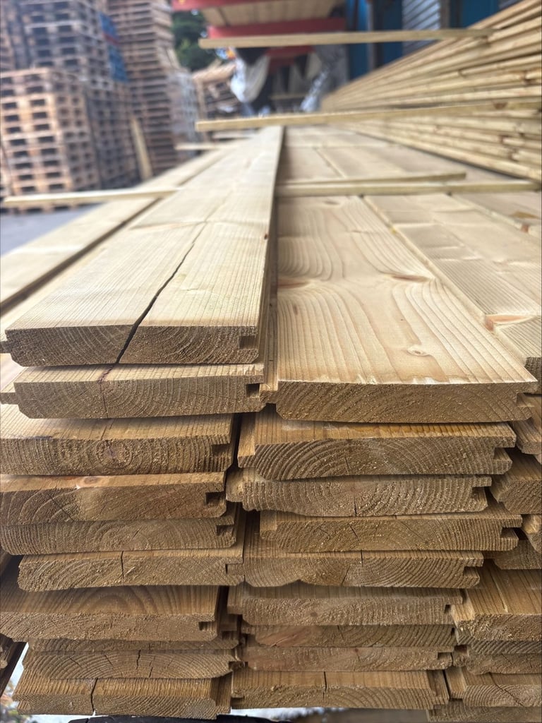 Various types of treated cladding 