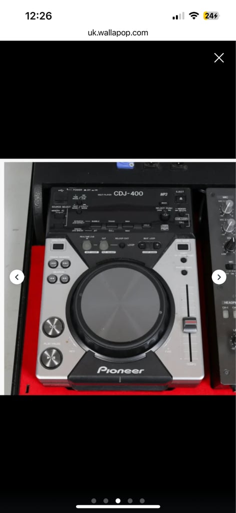 Pioneer CDJ 400s with mixing deck, hardly used 
