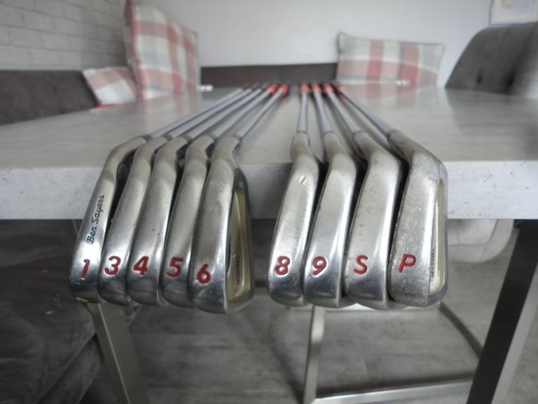 Various golf clubs sets of irons, Ping, wilson, titleist, taylormade ladies, macgregor, ben hogan