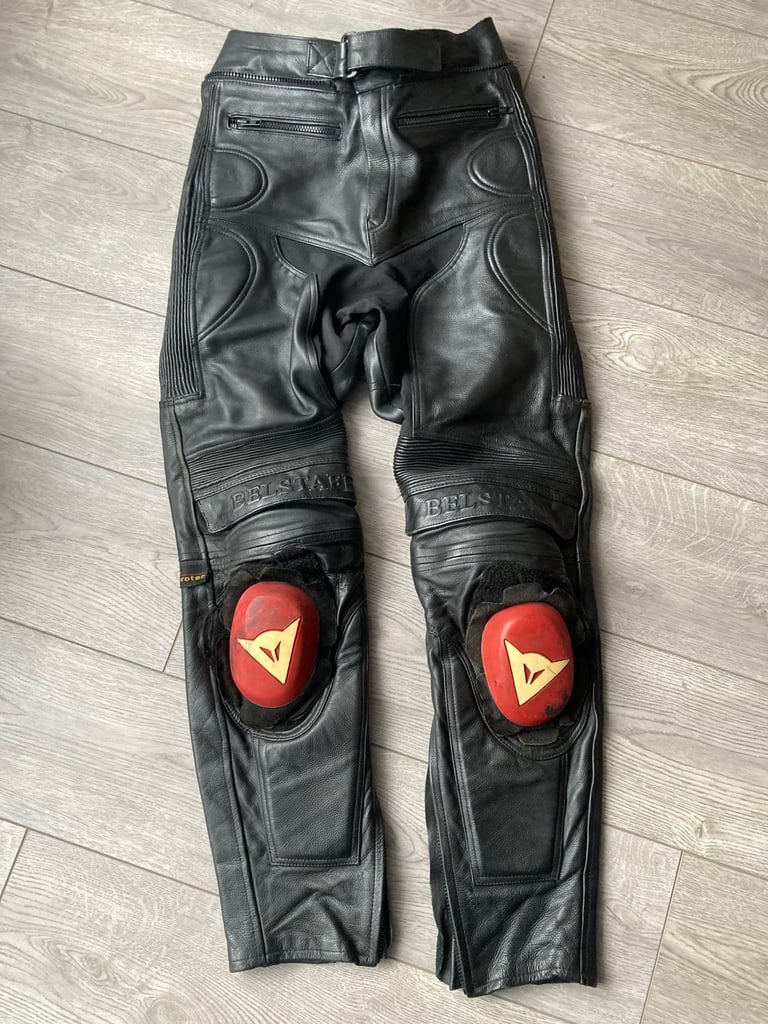 image for Belstaff Leather Motorcycle Trousers