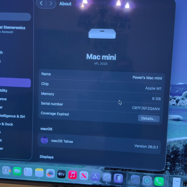 Apple Mac Mini M1 (2020) – 8GB RAM, 256GB SSD, Silver