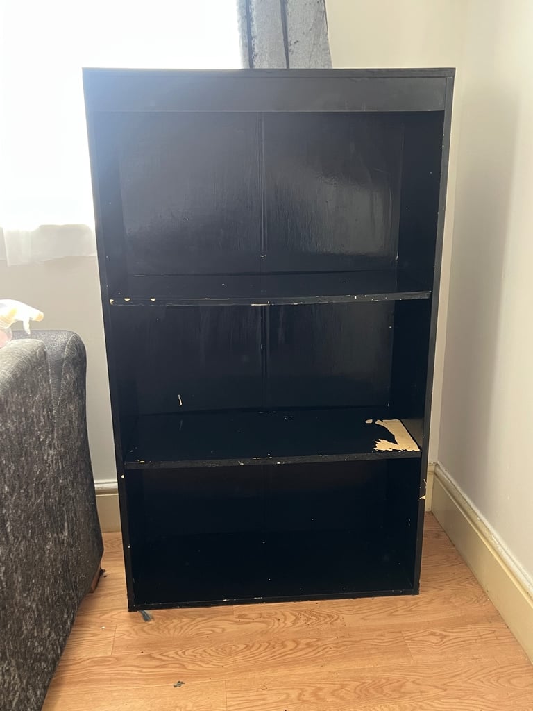 image for Black deep shelving unit 