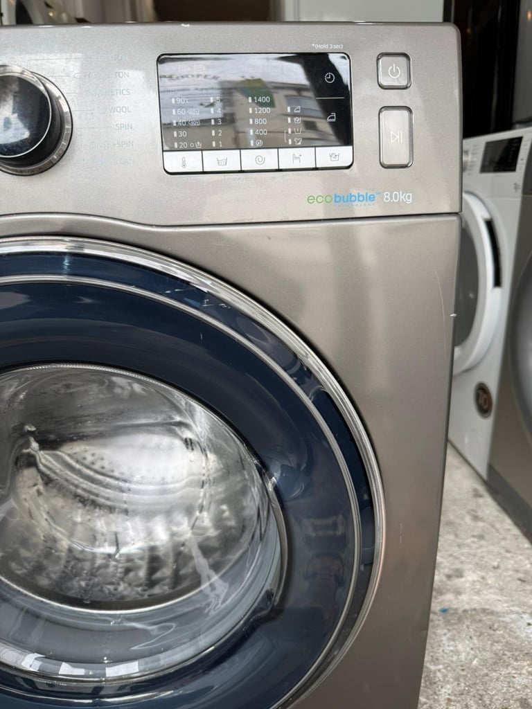 Samsung ecoBubble Grey Washing Machine With Free Delivery N Warranty 
