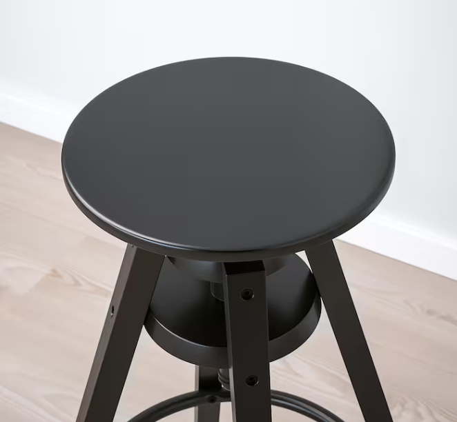 2 IKEA Dalfred Height Adjustable Bar Stools with Seat Cushions FREE DELIVERY 039