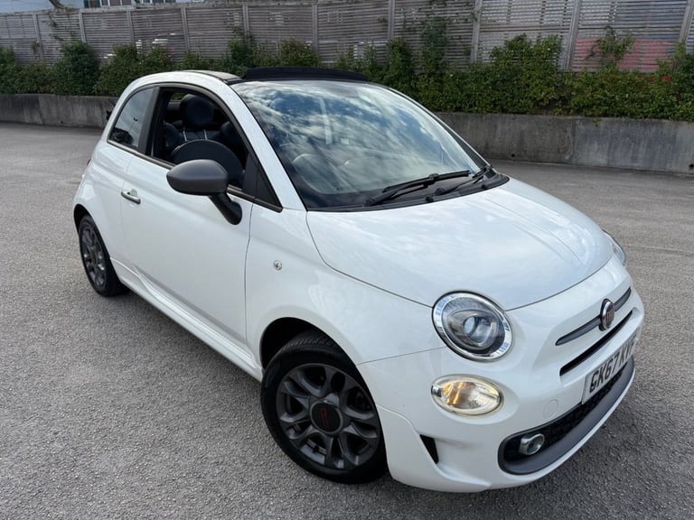 2017 Fiat 500C 1.2 S Convertible 2dr Petrol Manual Euro 6-2 OWNER CAR-HALF LEATHER UPHOLST Conver...