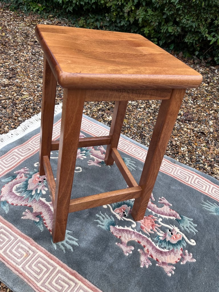 Vintage solid oak stool REDUCED 