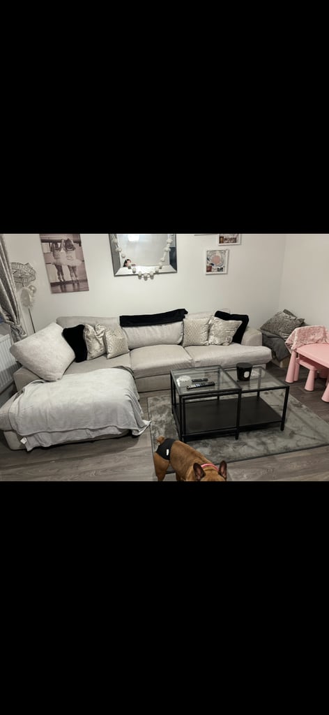 image for Next grey corner sofa 