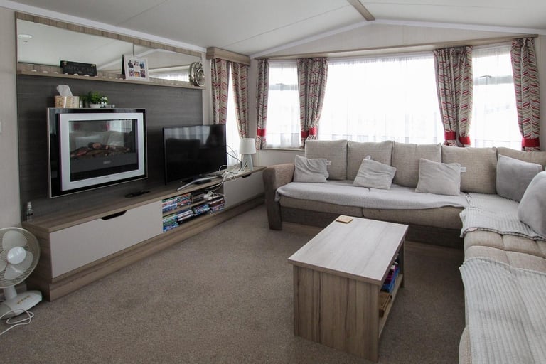 Swift Loire 2017 static caravan sited at Homing Park, Whitstable, Kent. DG/CH