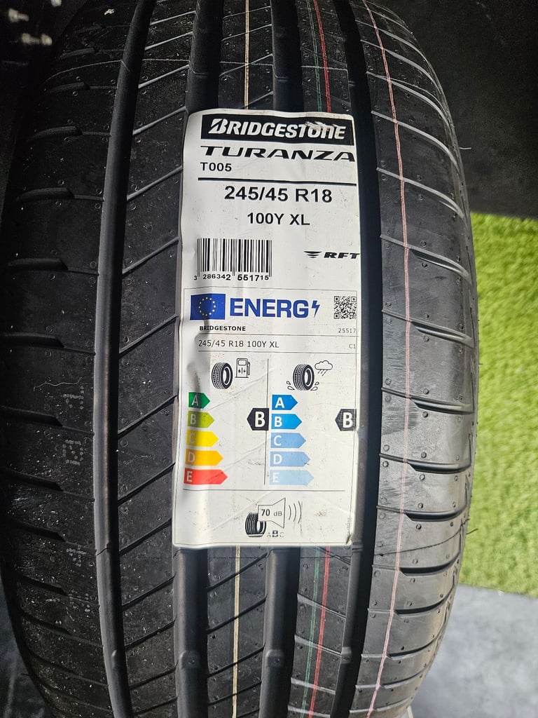 image for New Bridgestone 245/45/18 Run Flat x2