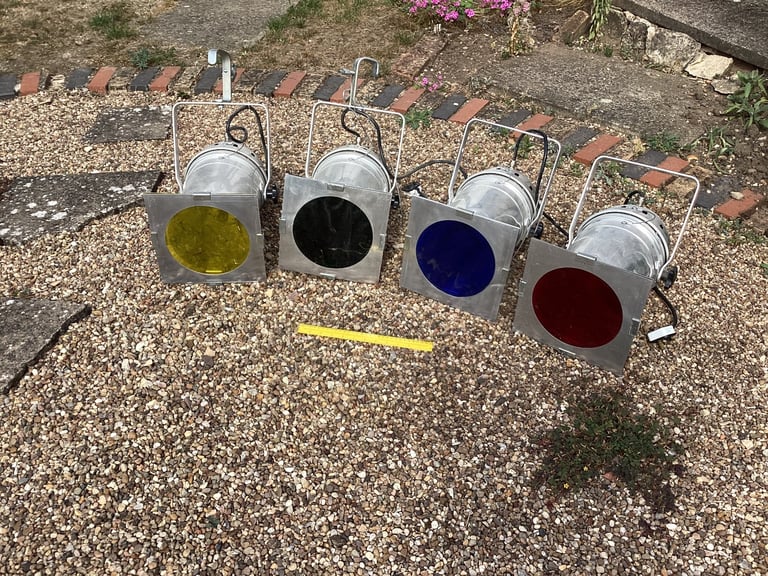 Set 4 Thomas Par Cans Spun Aluminium VGC Stage Festival Display Bar Restaurant