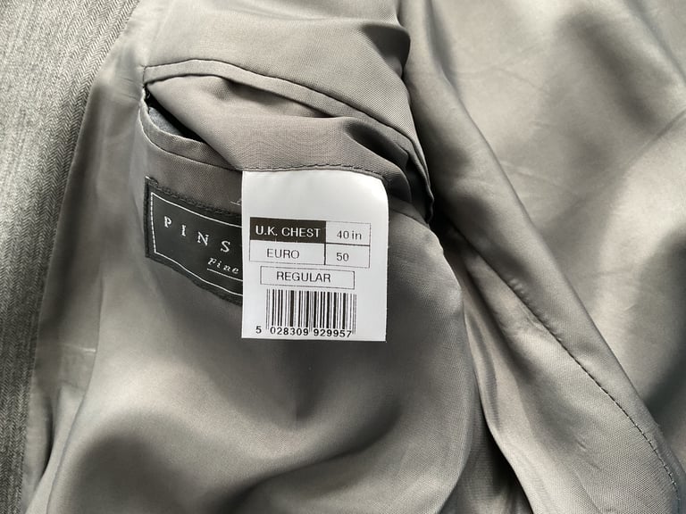 Men’s Single Breasted Grey Suit
