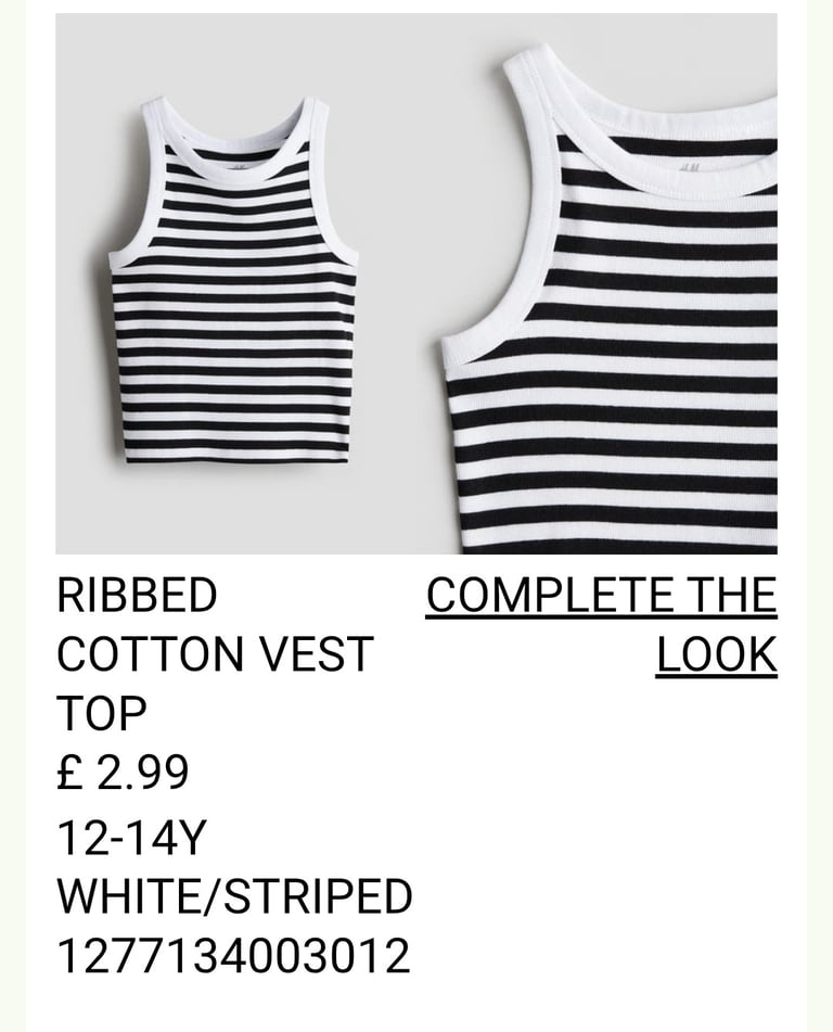 Sealed Brand New £53 H&M Kids Clothes Bundle age 12-13 RRP£53