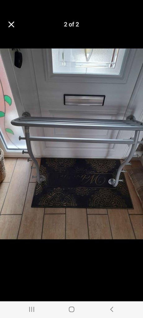 image for Ikea wall mounted hanging rail with shelf. 