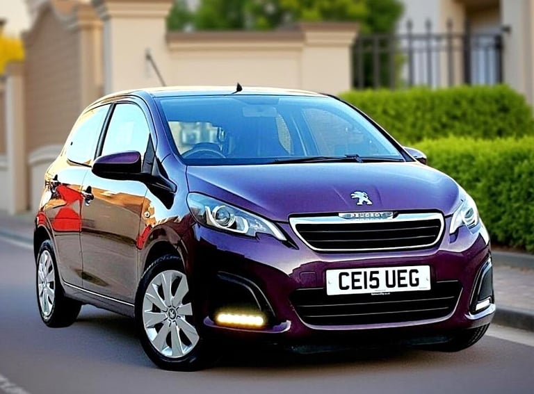 2015 Peugeot 108 1.0 Manual Active 5dr 77000 Miles . (£20 Tax) CHEAP on insurance Fuel . PX HATCH...