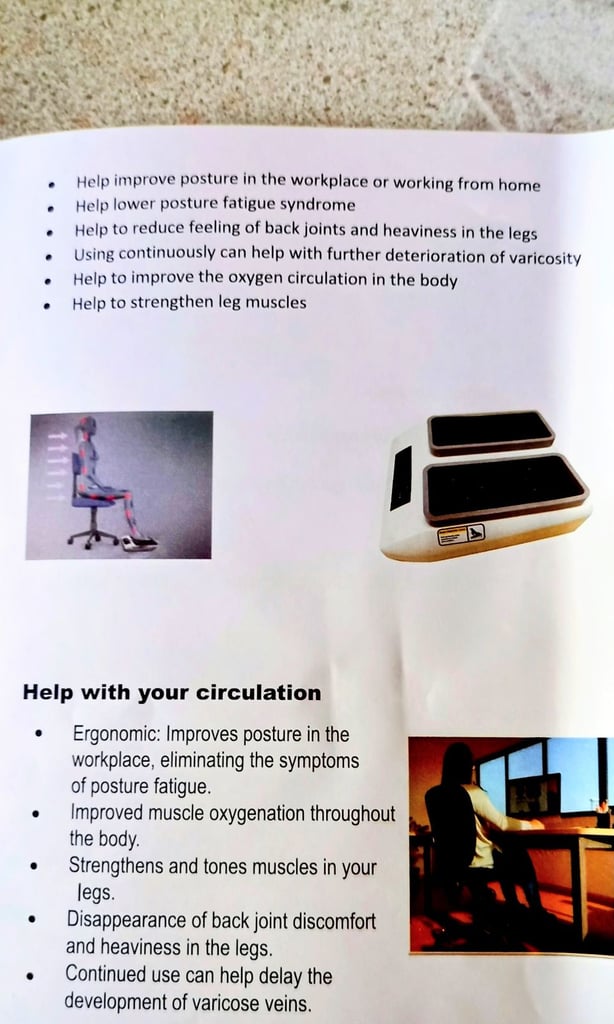 1 X Sitting Electric Walking Machine