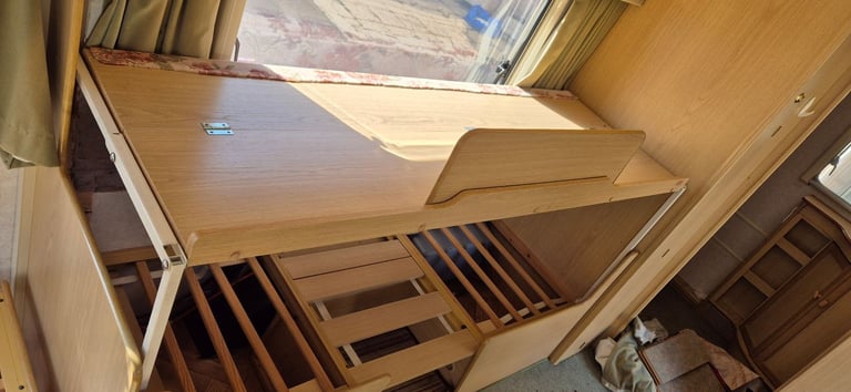 Bunk bed with cushions for camper caravan motorhome boat.