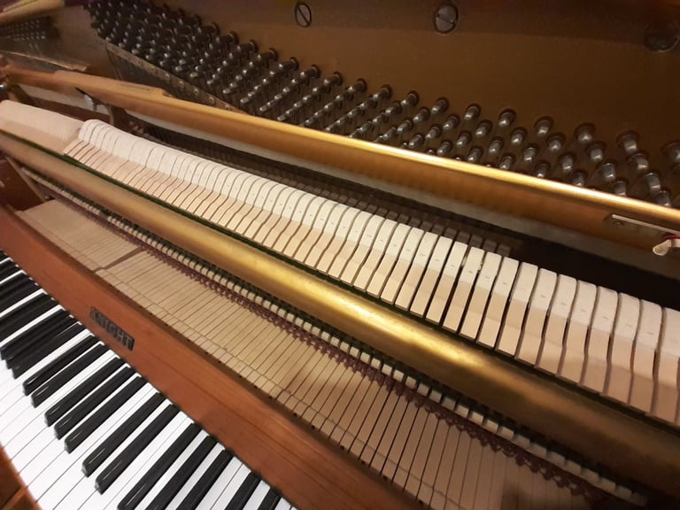 Knight K10 c1977 upright piano satin Oak wood *free 1st tuning* *top condition*
