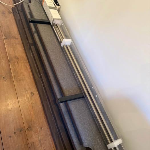 Dark Grey Charcoal Double Bed Frame