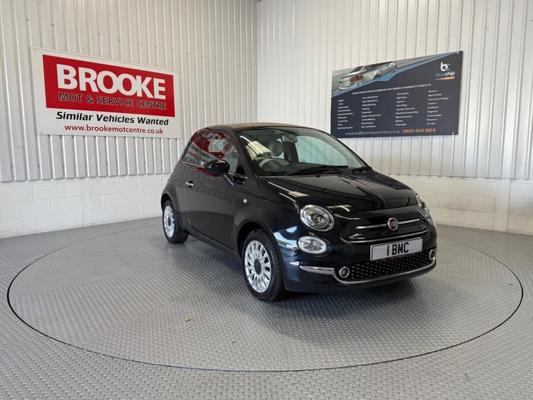 2018 Fiat 500C 1.2 Lounge Euro 6 (s/s) 2dr CONVERTIBLE Petrol Manual