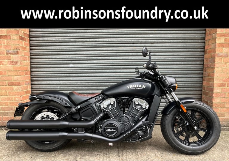 Indian Scout Bobber in Black Smoke * REDUCED * New Un-Registered