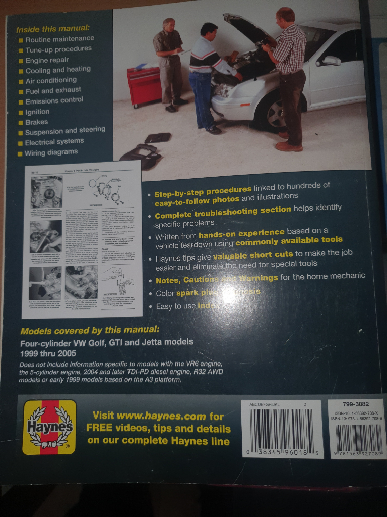 HAYNES VW WORKSHOP MANUAL