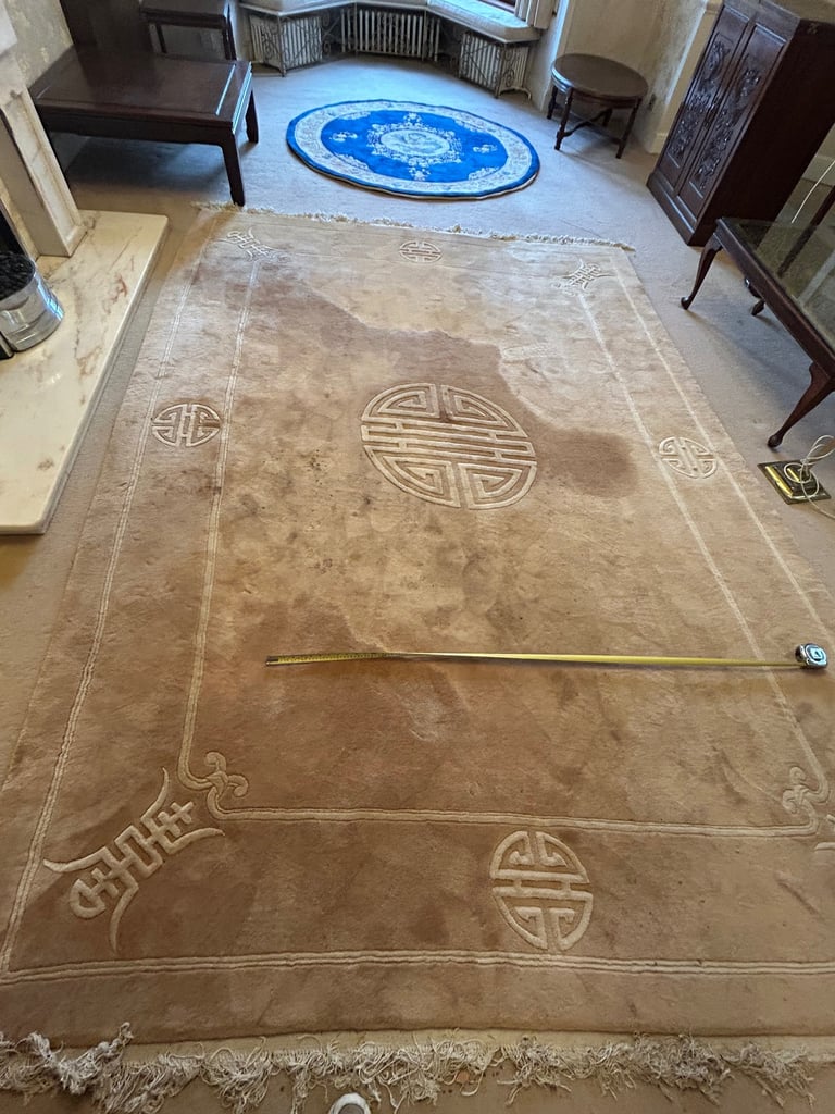 Traditional hand woven wool - oriental carpet