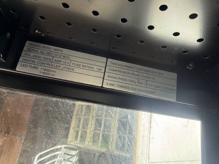 Display Fridge open front like new cafe supermarket takeaway 