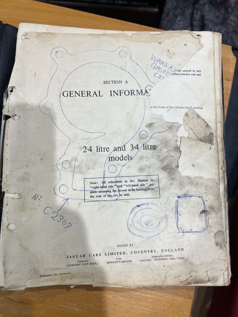 Jaguar 2.4 & 3.4 MODEL S TYPE Factory Workshop Service Manual
