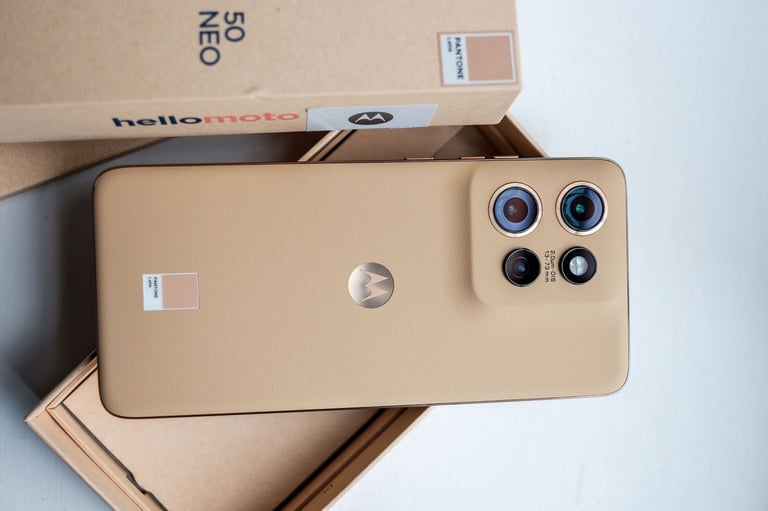 Motorola Edge 50 Neo phone - Latte - Android - 6.4" display - opened, never used