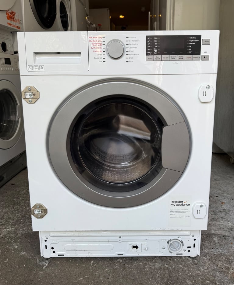 8KG HOWDENS HJA8900 BUILT IN WASHER & DRYER WITH WARRANTY   