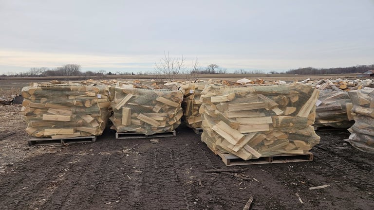 Seasoned hardwood firewood — ready to burn!