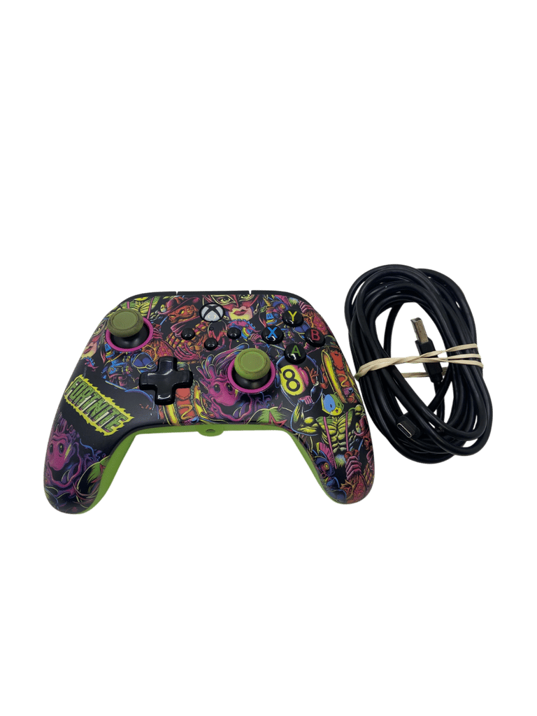 image for Xbox Controller) Fortnite wired, Xbox One, GREEN