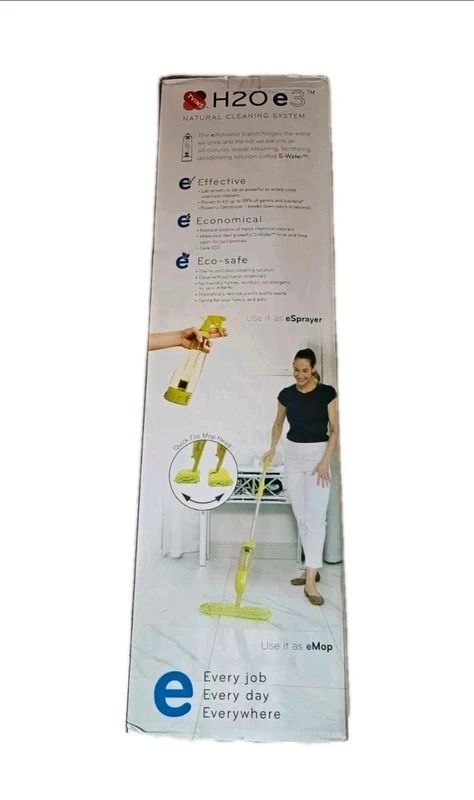 H2O e3 E-Active Cleaning System Set Multi-Purpose Mop/Sprayer