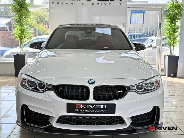 HUGE SPEC! BMW M3 3.0 BiTurbo DCT 4DR SALOON + CARBON + RED LTHR + FREE&nbsp;DELIVERY