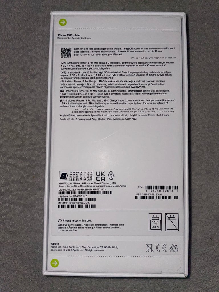 iPhone 16 Pro Max Desert Titanium 1TB