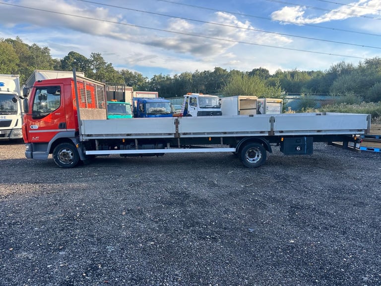 DAF TRUCKS LF150 2015 Euro 6 7.5 ton dropside truck Manaul scaffold