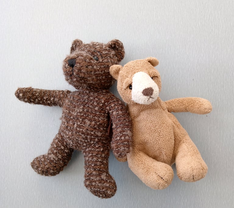 image for 2 Small Soft Toy Bears. Bubba by Russ & Teddy Times.