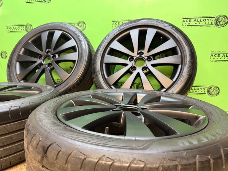 GENUINE VW GOLF GTD 17” 5x112 ALLOY WHEELS + GOOD TYRES CADDY SEAT SKODA