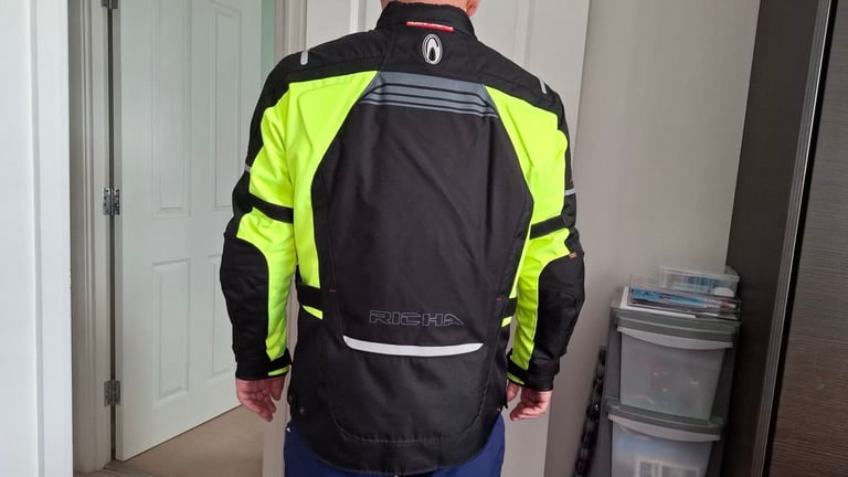 Richa black and fluorescent yellow Motorcycle Jacket