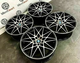image for BRAND NEW 18" 20" BMW COMPETITION PACK STYLE ALLOY WHEELS - 5 x120 -BLACK/DIAMOND CUT FINSIH"
