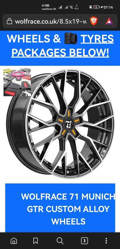 Alloy wheels wolfrace 