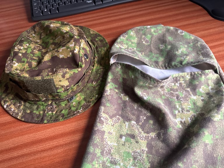 image for Pencott Greenzone Boonie Hat & Balaclava - Airsoft / Hunting / Fishing Camouflage