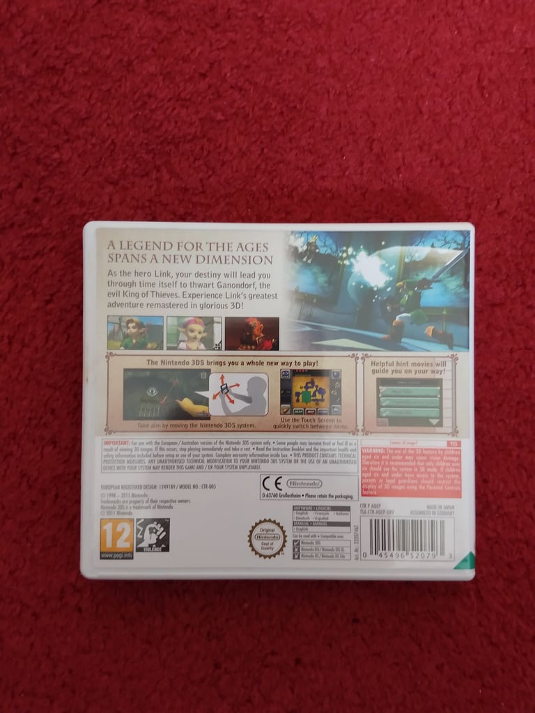 Nintendo 3DS Games Bundle  - Zelda – A Link Between Worlds & Zelda – Ocarina of Time 3D
