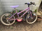 Girls bike, purple colour 