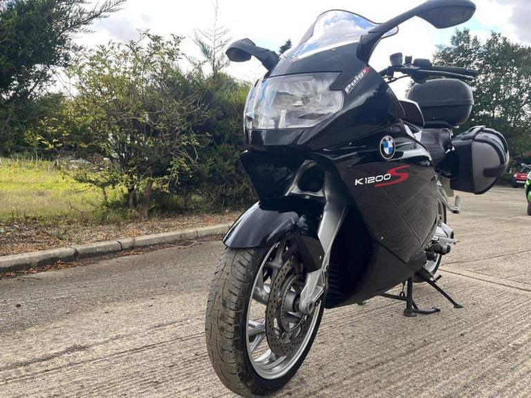 2007 07 BMW K1200S K 1200 S K1200 SPORTS TOURING CLEAN BLACK NEW MOT LUGGAGE