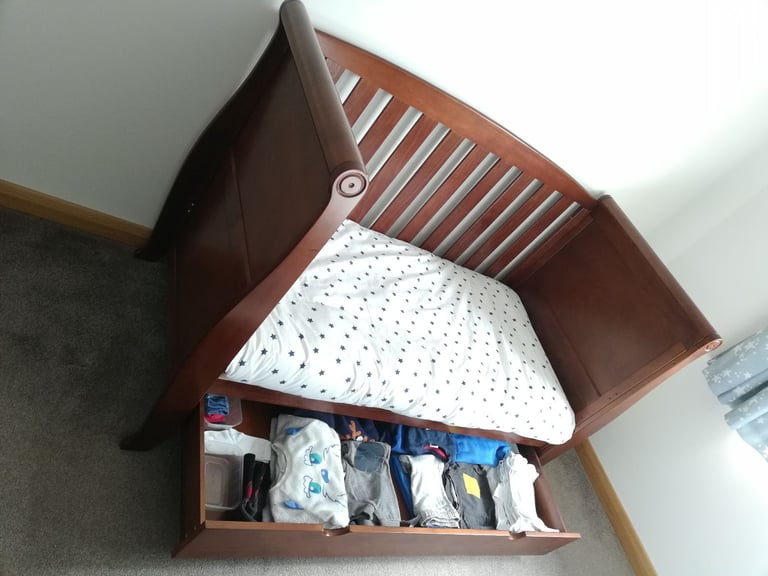 image for Configurable Cot bed and Toddler bed (solid Mahogany)